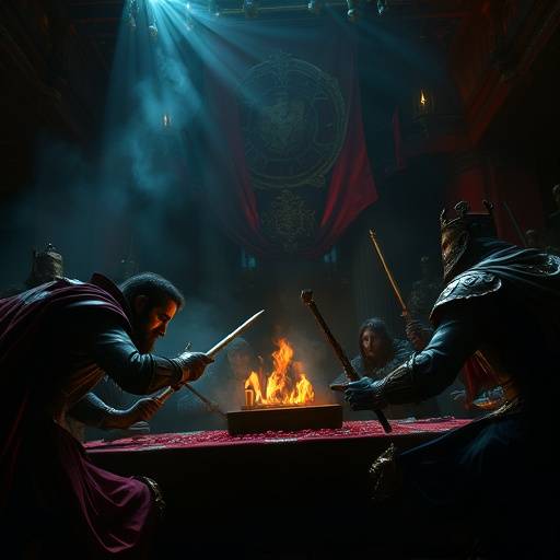 Dramatic scene from 'Royal Gambit'