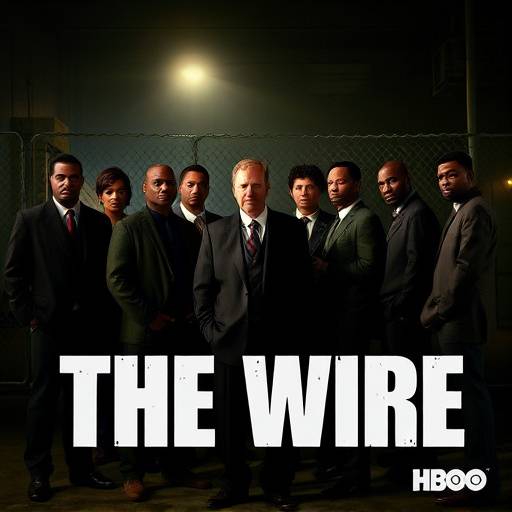 Ensemble cast of The Wire in a promotional image
