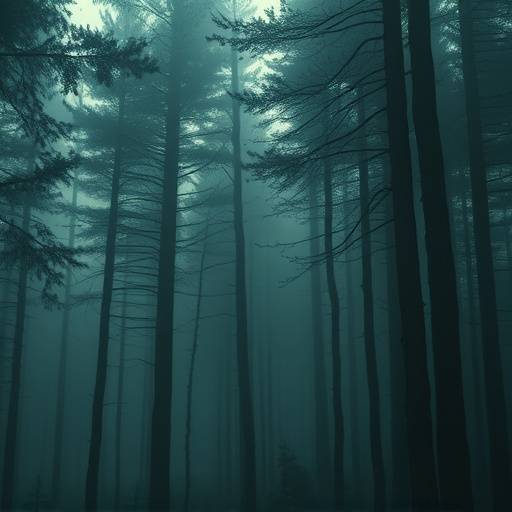 Mysterious scene from 'The Whispering Pines'