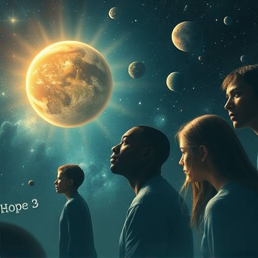 Poster for 'Celestial Harmony', a sci-fi drama with a focus on interpersonal relationships