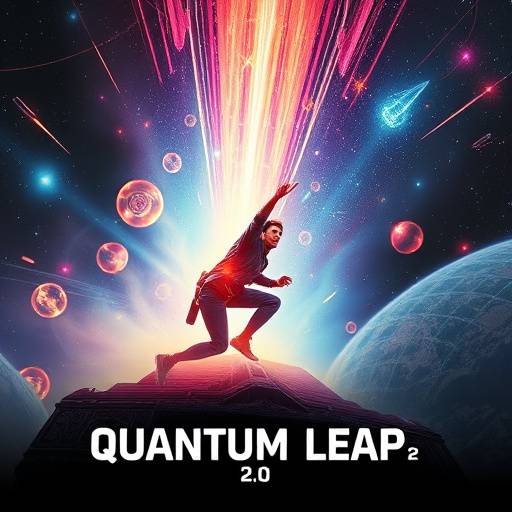 Poster for 'Quantum Leap 2.0', a time travel adventure